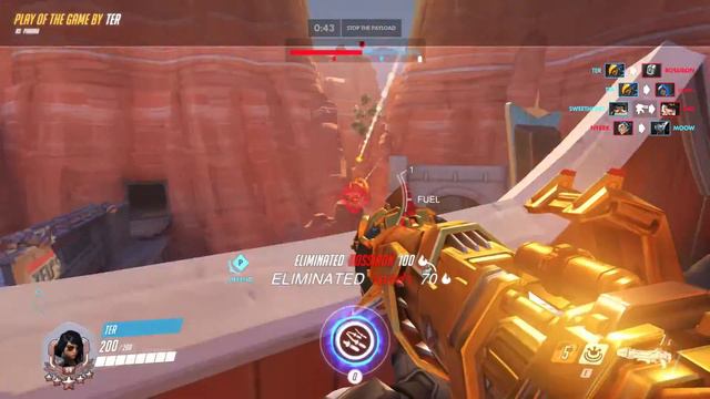 POTG 349 (Pharah) - Sharpshooter Play of the Game смотреть онлайн