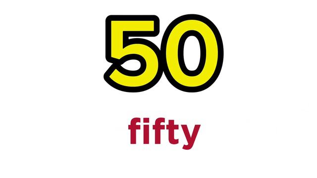 Цифры на английском языке до 100  (десятки)