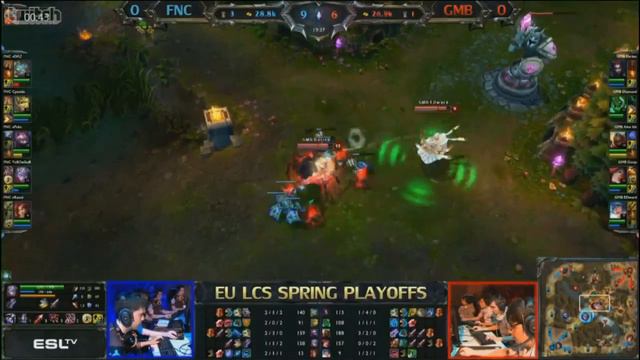 Fnatic vs. Gambit Gaming - EU LCS finals game 1 - League of Legends смотреть онлайн