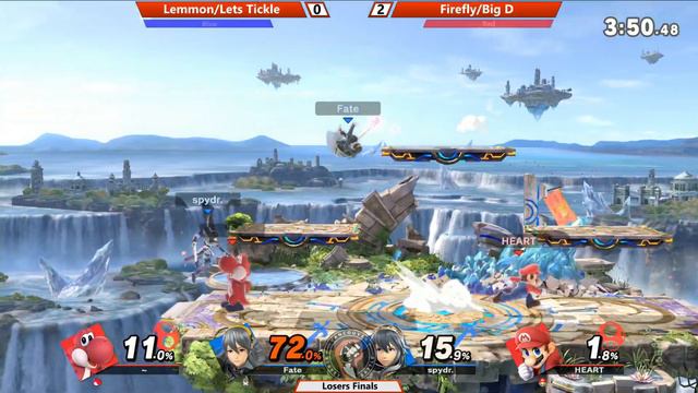 Smash 4 Ultimate Launch Event Doubles LF Lemmon Lets Tickle VS Firefly Big D смотреть онлайн