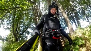 Подводная охота в подводном лесу на щуку с арбалетом