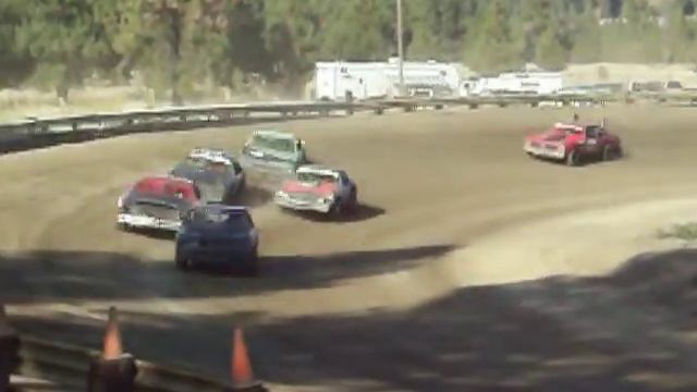 Eagle Track Raceway Street Stock Heat Race Part 2 John Alexander Crash Sept 10th 2011 смотреть онлайн