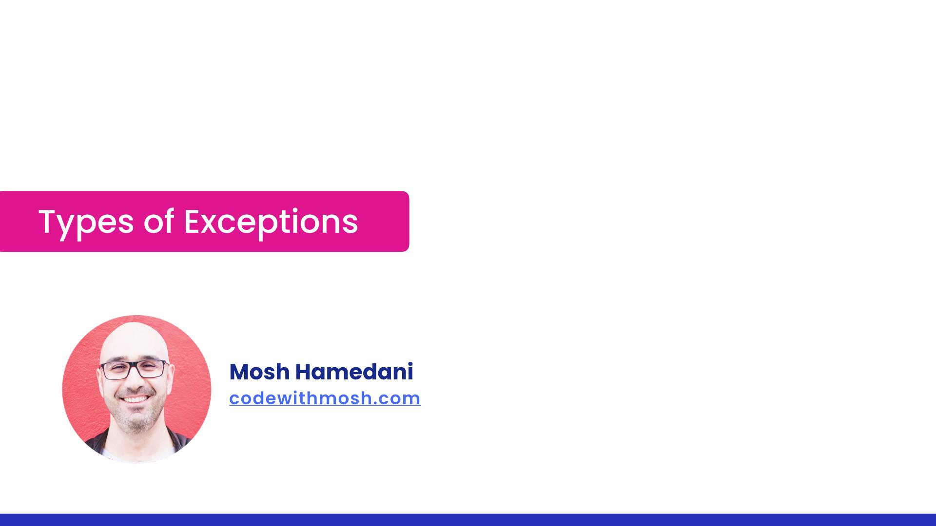 4- Types of Exceptions смотреть онлайн