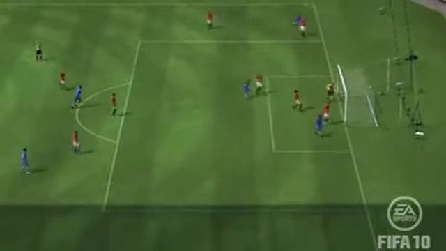 FIFA 10, Chelsea FC, Zhirkov flukey goal vs Manchester United смотреть онлайн