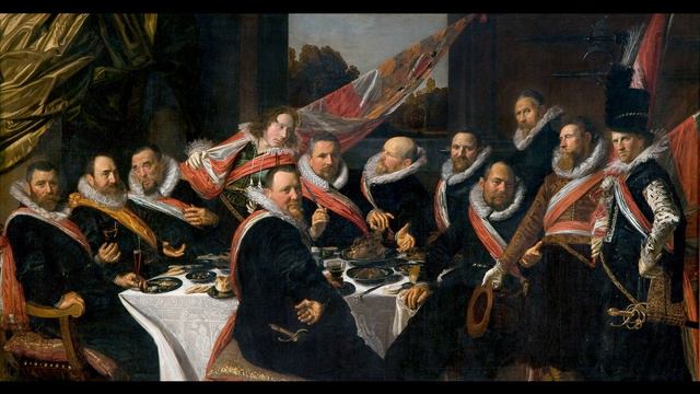 Frans Hals - Banquete de los arcabuceros de San Jorge de Haarlem смотреть онлайн