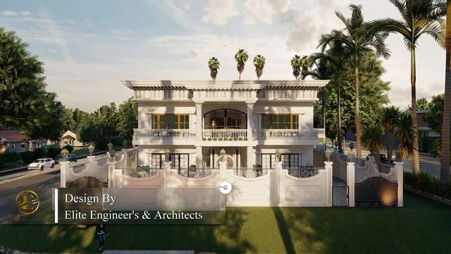 Luxurious Villa Designed by Elite Engineer's N Architects Roman villa #homedesign #villa #elevation смотреть онлайн