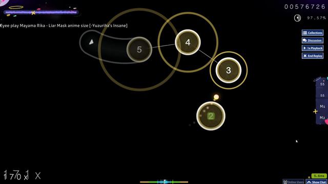 osu! - Liar Mask - Mayama Rika - 5.03⭐ смотреть онлайн