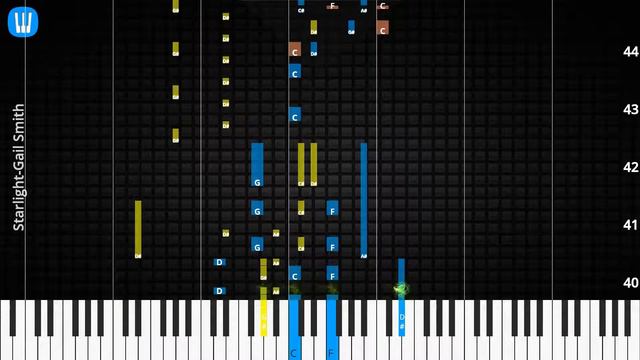 🎹Starlight, Solo & Chord, Gail Smith, Synthesia Piano