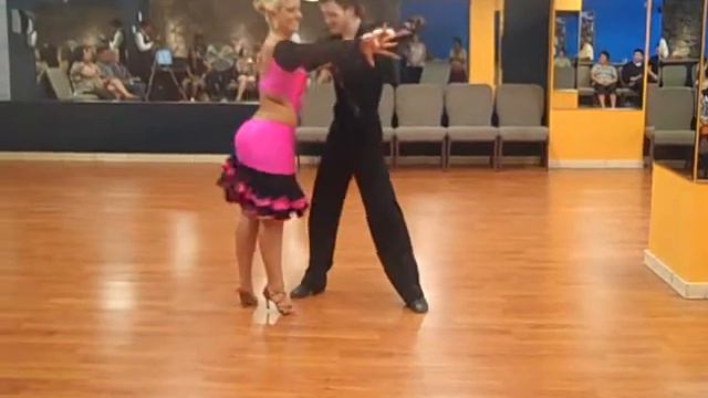 Jonathan Green And Carol-Ann Miller Dancing Rumba At AFDS