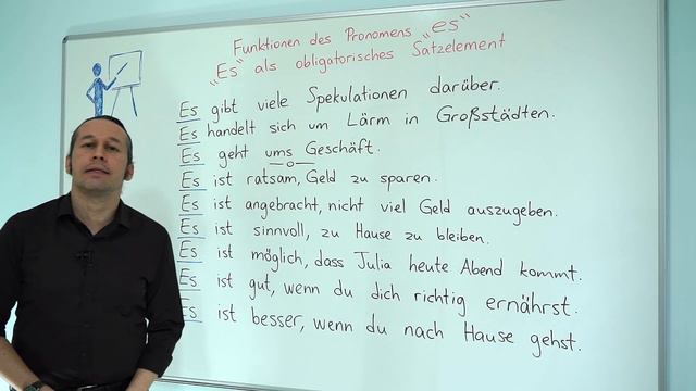 Almanca C1 İleri Seviye Ders - 14 Funktionen des Pronomens "es" | Es als obligatorisches Satzelemen смотреть онлайн