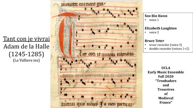 Tant Con Je Vivrai - Adam de la Halle смотреть онлайн