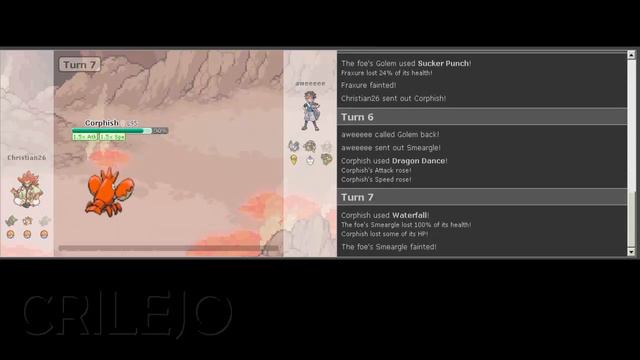 Pokemon Showdown Random Battle #2: The Corphish Power смотреть онлайн