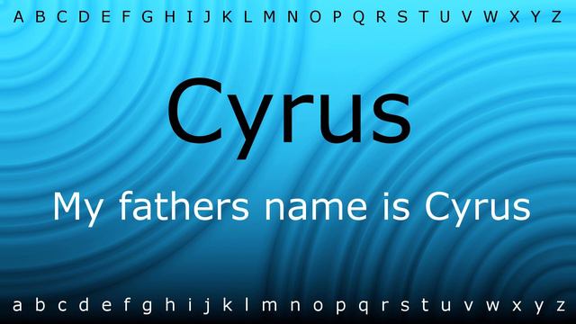 This is how to pronounce 'Cyrus' with Zira.mp4 смотреть онлайн