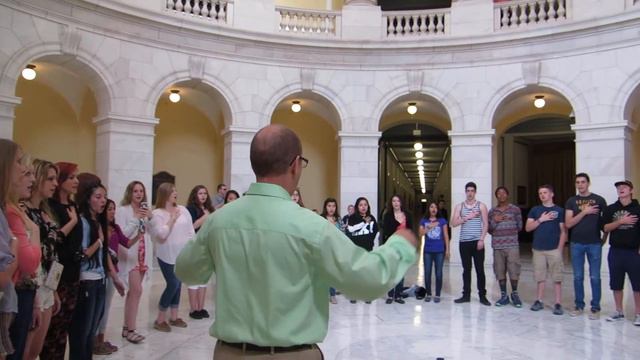 Brennan High School singing National Anthem for Texas congressman смотреть онлайн