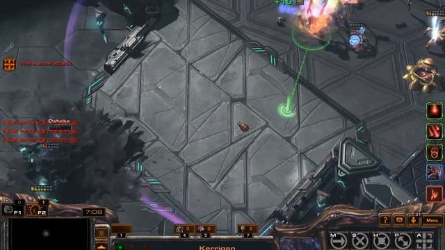 StarCraft 2 Co-Op Недельная мутация (Копьё Рока) Керриган П0 + Дехака П2 смотреть онлайн