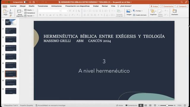 Dr. Massimo Grilli “Hermenéutica bíblica entre exégesis y teología ” смотреть онлайн