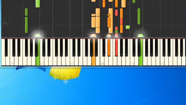 Maria Bonita Agustin Lara [Piano tutorial by Synthesia] смотреть онлайн