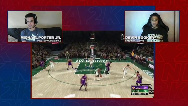 NBA2K Tournament Full Game Highlights: Devin Booker vs. Michael Porter Jr. смотреть онлайн