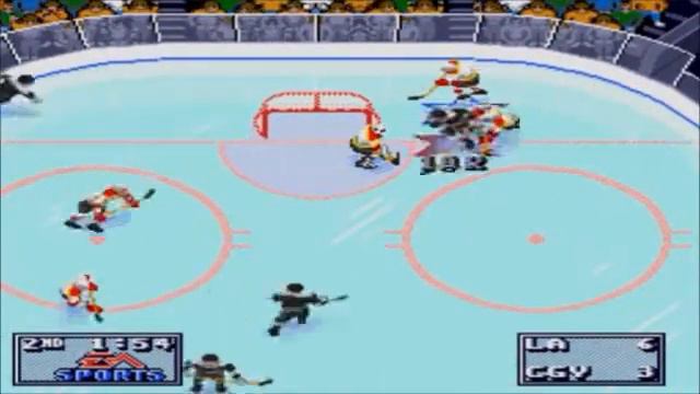 NHL 95- Los Angeles Kings vs. Calgary Flames смотреть онлайн