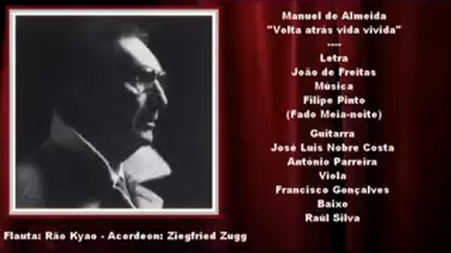 Manuel de Almeida - Volta atrás vida vivida смотреть онлайн