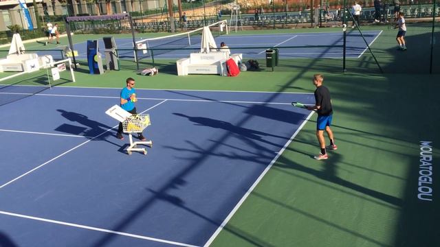 Rudolf Molleker Tennis Practice Drills at The Academy смотреть онлайн