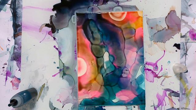 Brea Reese - Alcohol Ink Air Dry Technique - Artist Elizabeth Karlson смотреть онлайн