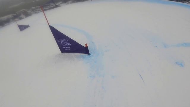 Diego Jr Following Grandpa Anderson On Run Two.  2024 Telus Cup