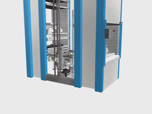 Как работает автоматизированный склад лифтового типа - анимация работы лифтовой АСХ - КИИТ смотреть онлайн