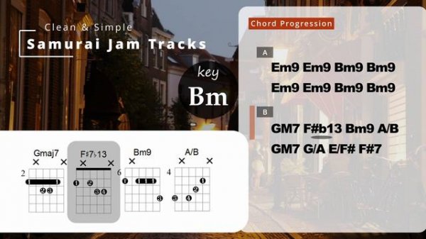 Bm Соул RnB гитарная минусовка / Neo Soul RnB Guitar Backing Track in Bm