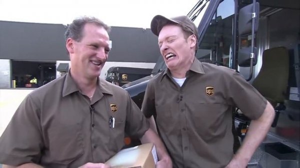 Team Coco \ Conan O'Brien становится доставщиков UPS