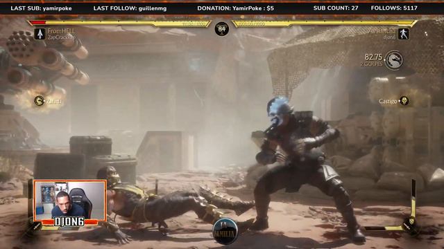 DJON6 VS ZAPCRACKRAP - SUB ZERO VS SCORPION - FT5 Mortal Kombat 11: Ultimate смотреть онлайн