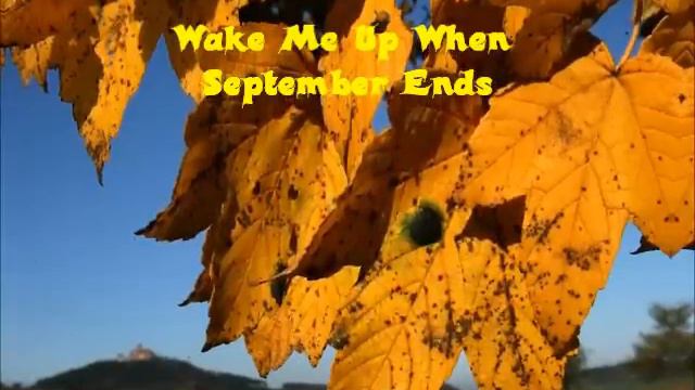Patricia Moreno - Wake Me Up When September Ends - Cover