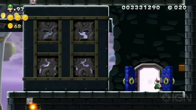 New Super Luigi U 3 Star Coin Walkthrough - Meringue Clouds Castle: Ludwig's Block-Press Castle смотреть онлайн