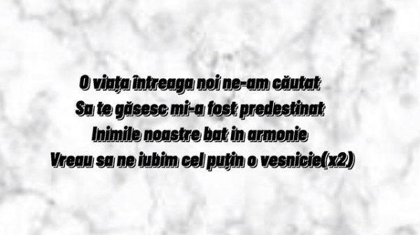 Cleopatra Stratan💍Edward Sanda-Cel puțin o vesnicie(versuri)