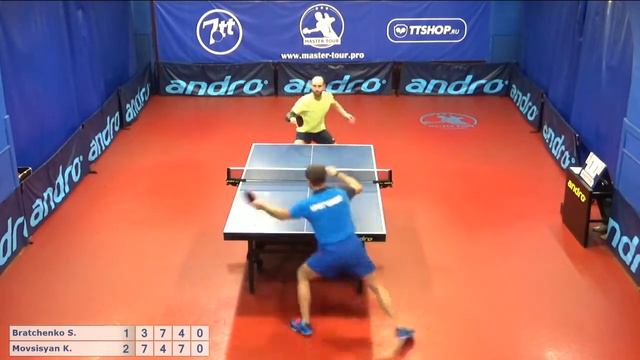 Настольный теннис матч 031119 1 Братченко Сергей Мовсисян Карен смотреть онлайн