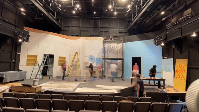 Live Arts Set Build | MISS BENNET CHRISTMAS AT PEMBERLEY