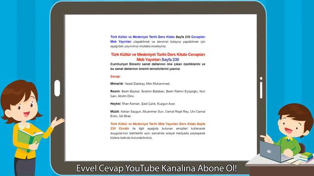 Türk Kültür Ve Medeniyet Tarihi Ders Kitabı Cevapları Meb Yayınları Sayfa 230