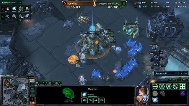 HeptaCraft Livecast [Reaver Drops!] - NetFlxNChil (R) vs Jonarific (K) смотреть онлайн