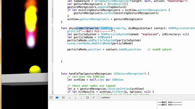 (#6) 3D Game With SceneKit:  Collision Detection 8-17-2015