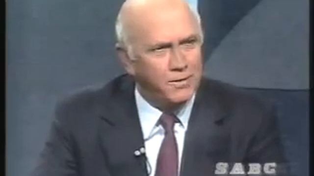 Mandela and De Klerk economic debate pre - 27 April 1994 смотреть онлайн