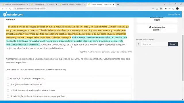 Aulão Idiomas Do ENEM - Com Profª Graziella Gonzalez
