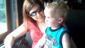 Spenser & Jackson ride with Thomas. Snoqualmie WA