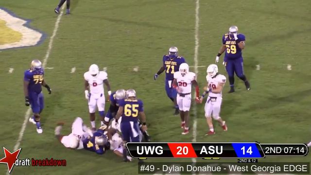 Dylan Donahue (West Georgia EDGE) vs Albany State 2016 смотреть онлайн