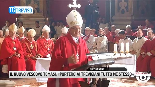 TG TREVISO (14/09/2019) - IL NUOVO VESCOVO TOMASI: «PORTERO' AI TREVIGIANI TUTTO ME STESSO» смотреть онлайн