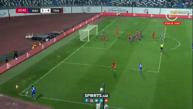 ⚽️ ГООООООООООЛЛЛЛЛ! Филип Иванович 23'🔥 «Навбаҳор» - «Турон» 1:0 смотреть онлайн