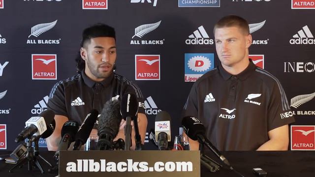ALL BLACKS: Rieko Ioane and Jordie Barrett press conference Auckland ahead of Bledisloe 2 смотреть онлайн