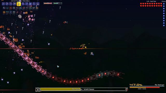 Terraria Calamity Revengeance mode Ranger: The destroyer смотреть онлайн