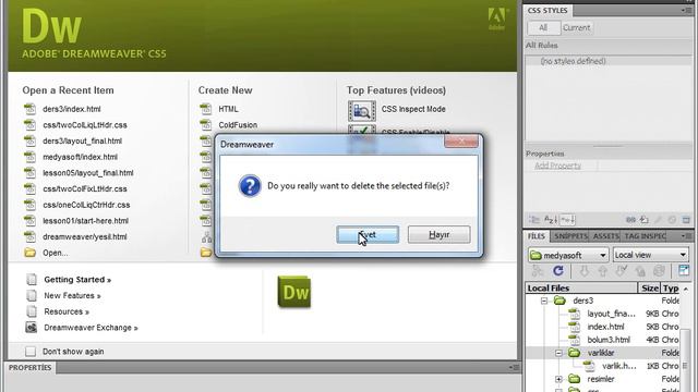 Dreamweaver CS5 - Dosya ve Klasörleri Yönetme смотреть онлайн