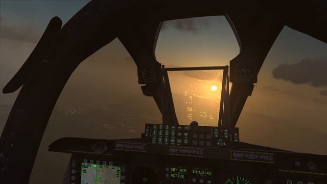 DCS A-10C Вечерний боевой вылет с дозаправкой и подсветом от 14.07.2014 смотреть онлайн
