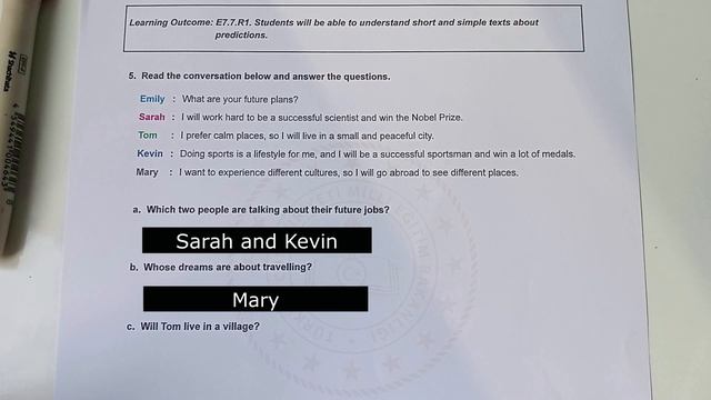 7. SINIF İNGİLİZCE 2. DÖNEM 1. YAZILI #2024 смотреть онлайн